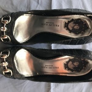 Philipp Plein Womens 39 Stiletto Pump with Scull